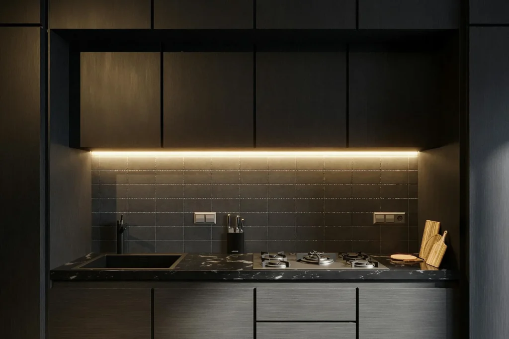Small Kitchen Updates. $200 kitchen hack under-cabinets led lights
