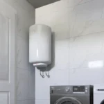Tank vs tankless water heater comparison showing traditional storage tank and compact wall-mounted tankless unit